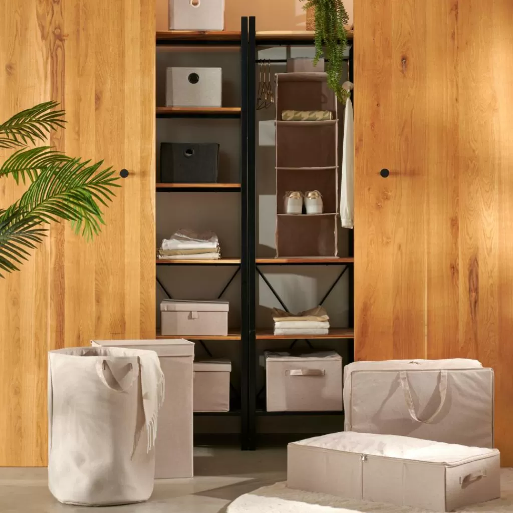 Cheap LINOLUX Cesta Para Colada Beis Cesto De La Ropa
