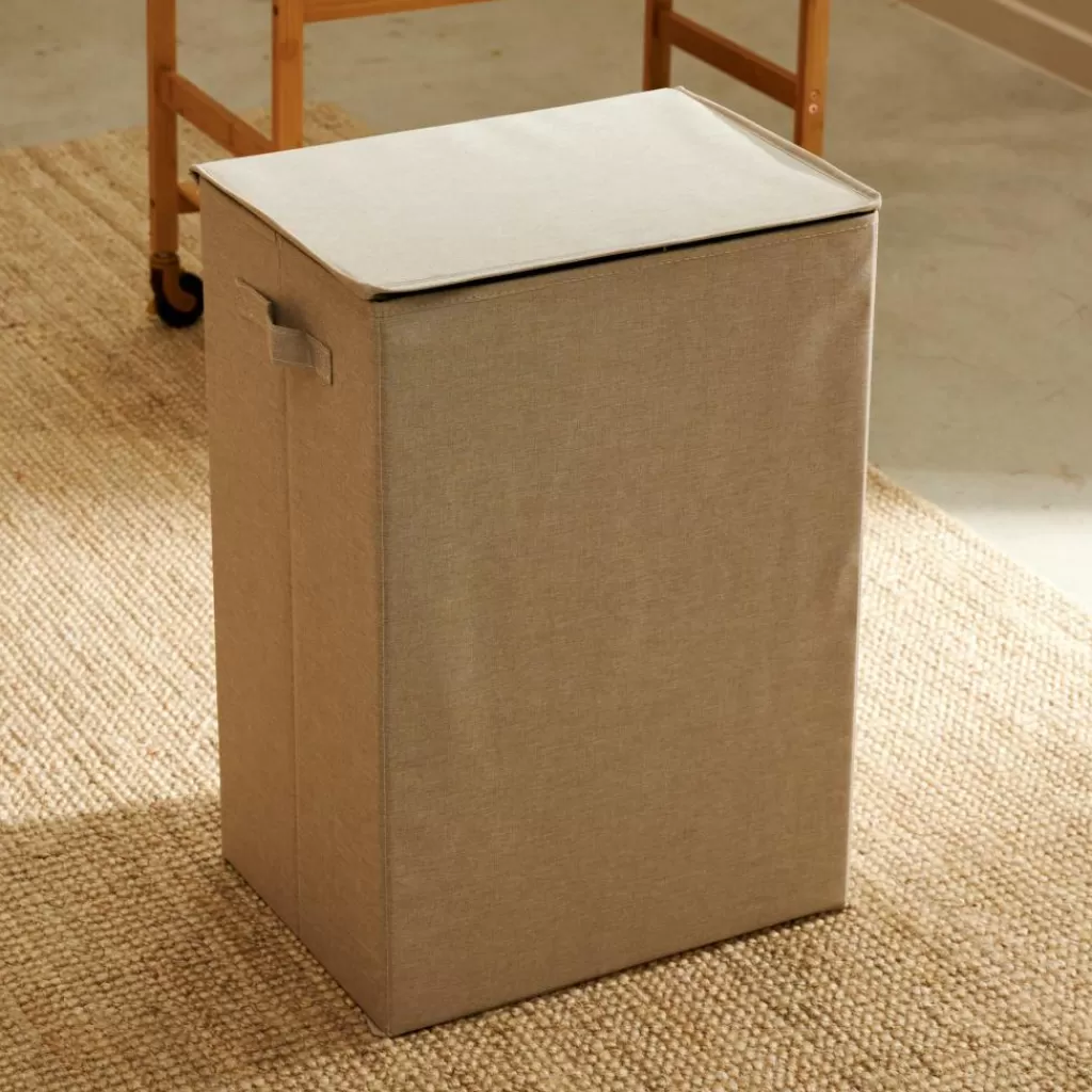 Hot LINOLUX Cesta Para Colada De Lujo Beis Cesto De La Ropa