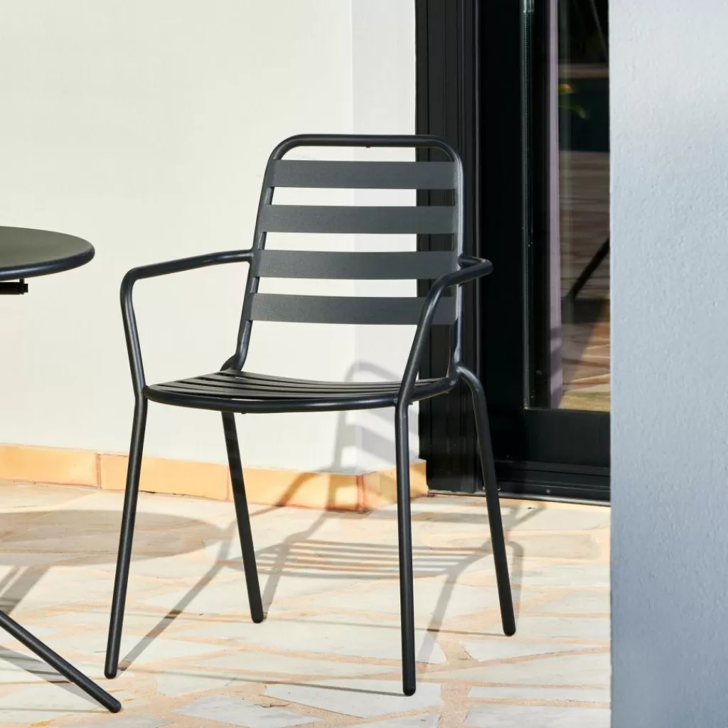 Fashion LIVA Silla Negro Sillas De Bistro | Sillas De Jardín