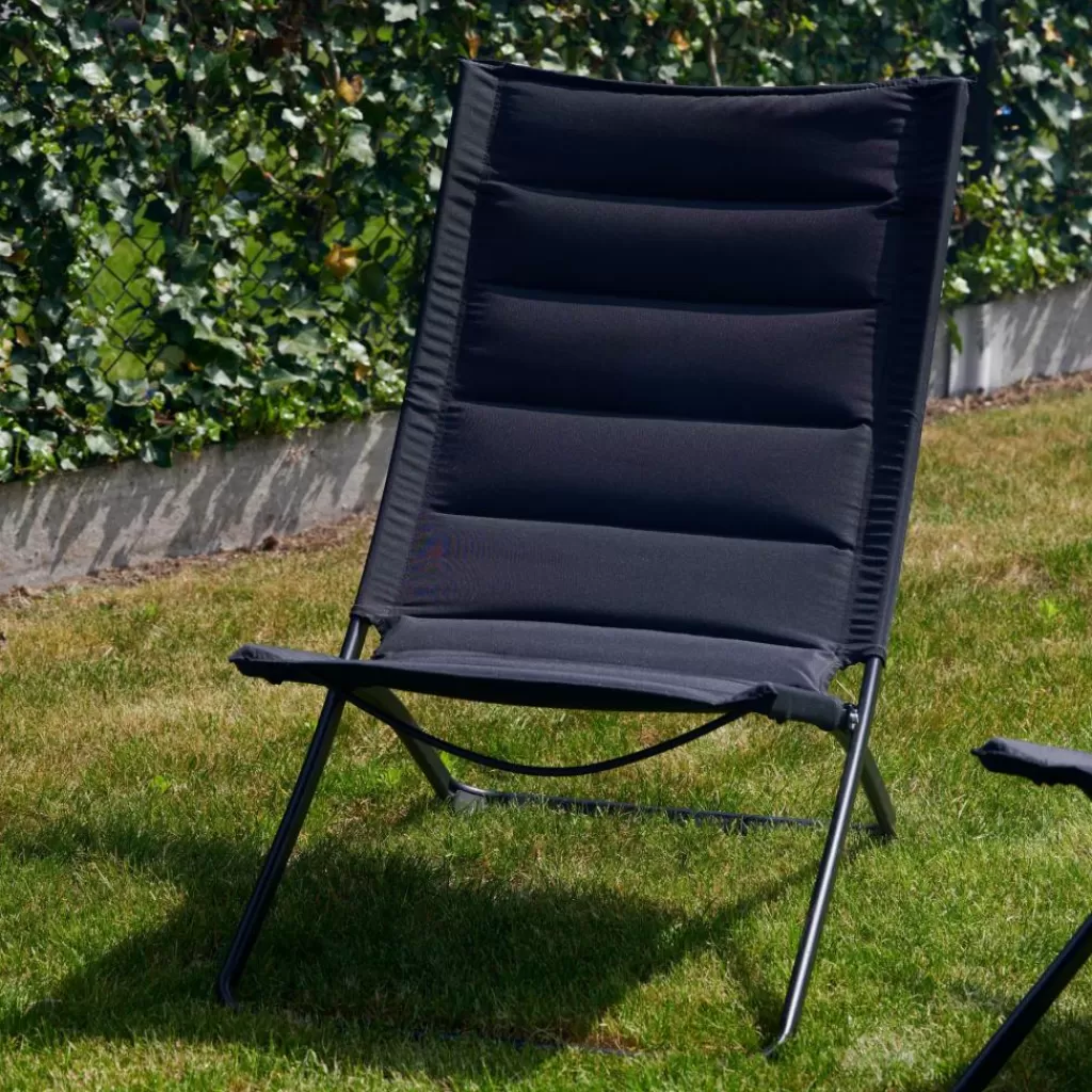 Cheap LIZA Silla Plegable Negro Hamacas De Playa