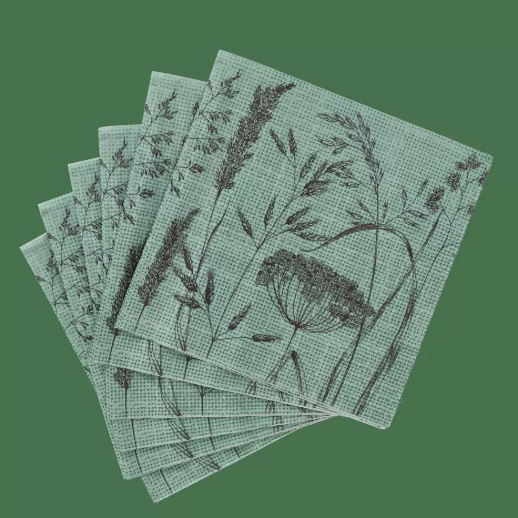 Clearance LOLIUM GREEN Paquete De 20 Servilletas Verde Servilletas
