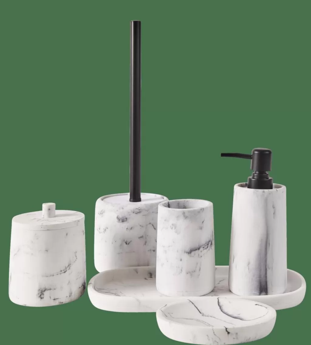Store LUNA Cepillo WC En Soporte Aspecto De Mármol Accesorios Water