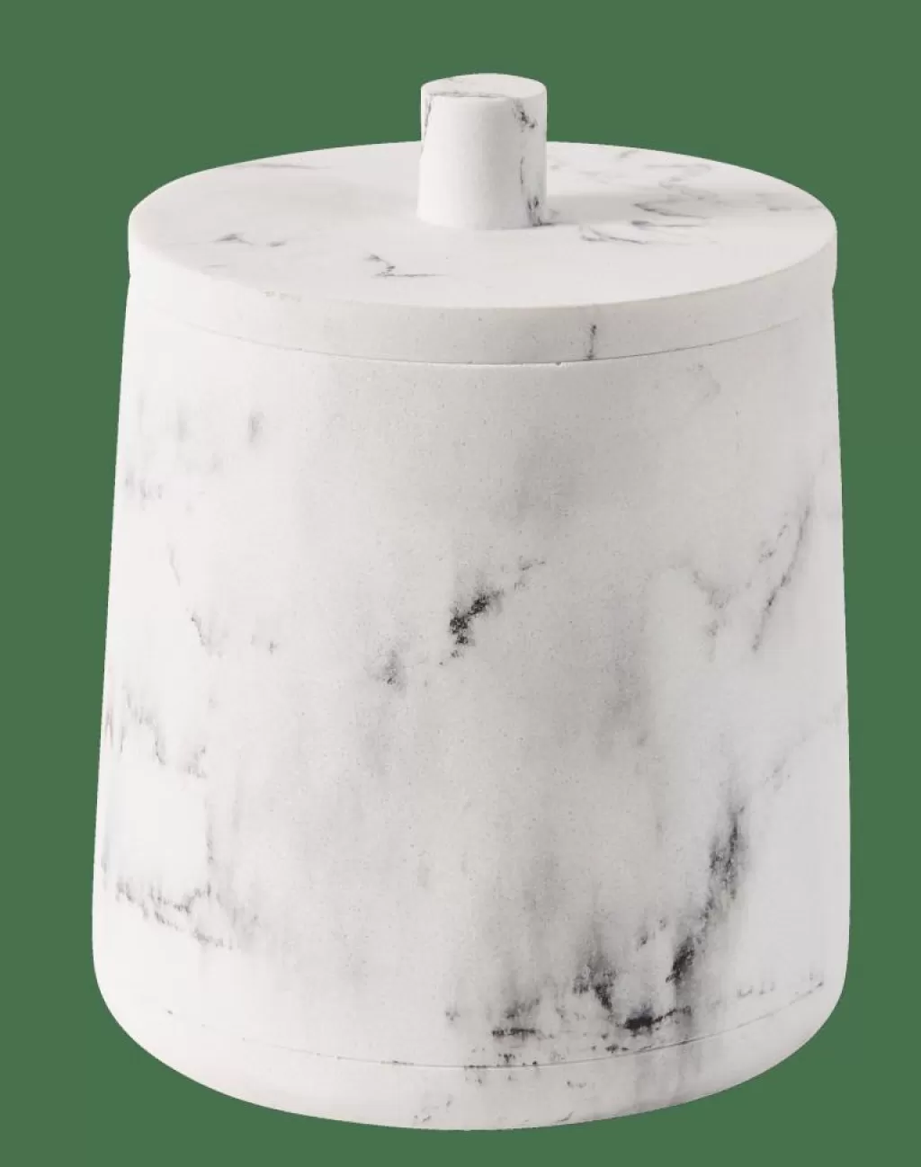 Cheap LUNA Soporte De Algodones Con Tapa Aspecto De Mármol Accesorios De Tocador