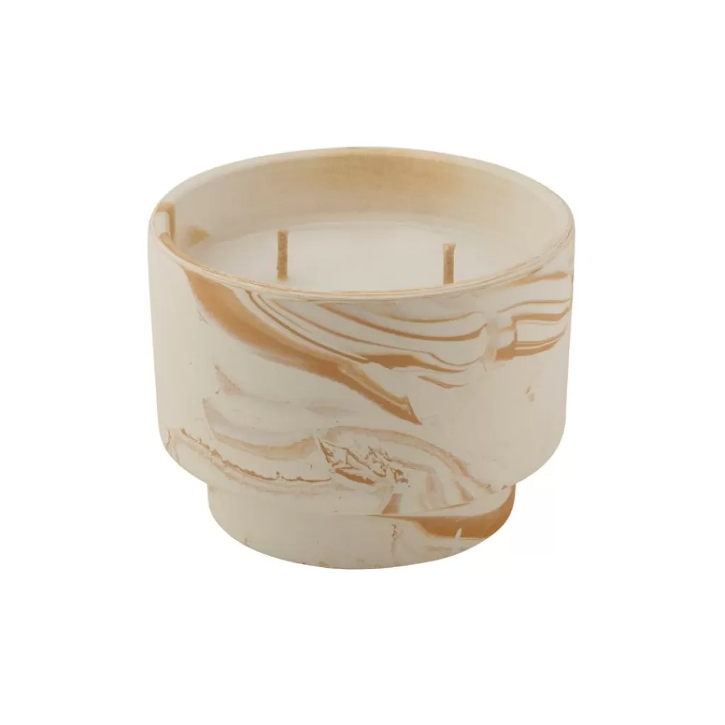 Discount MARBLE Velas De Exterior Blanco, Naranja Velas Para Exterior