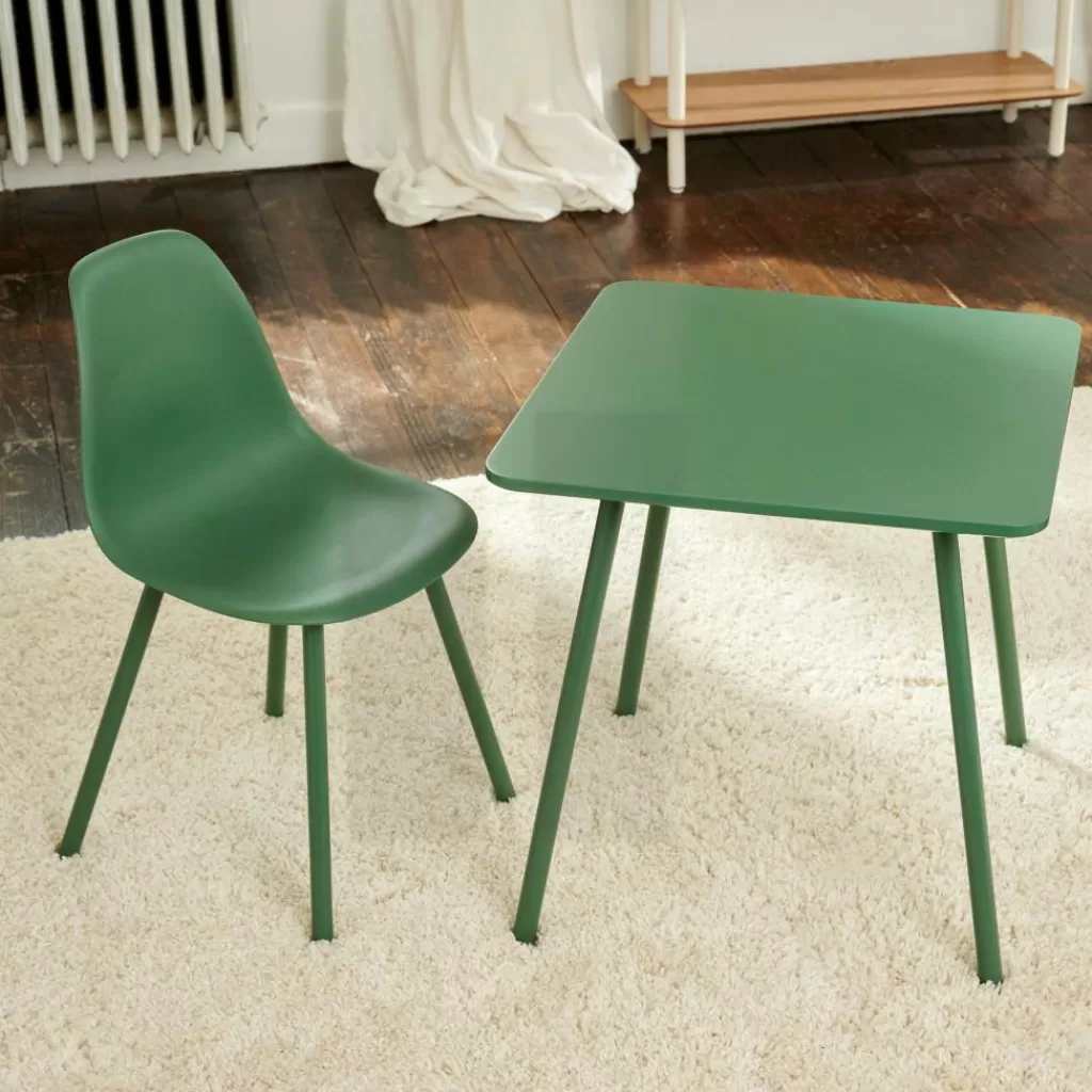 Fashion MIKA Mesa Para Niños Verde Niños Kids | Muebles Para Niños