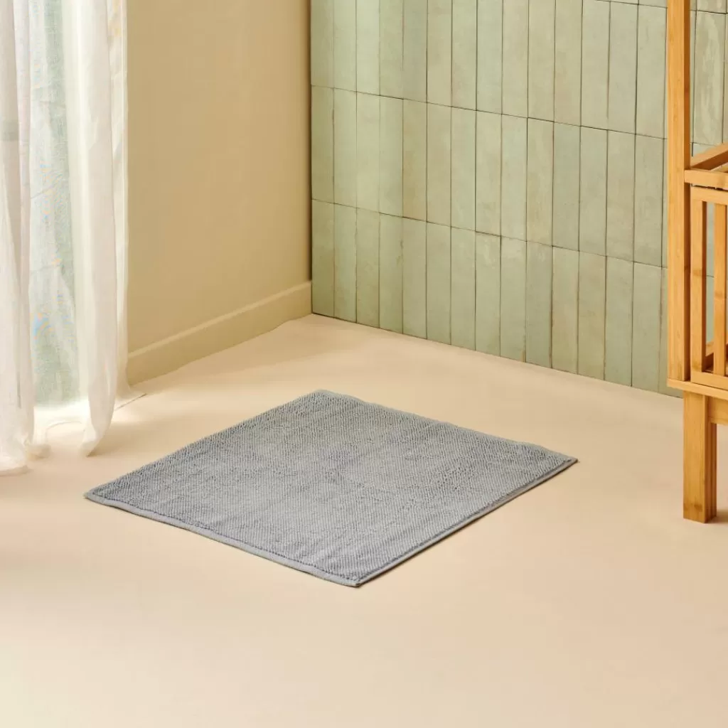 Outlet MINERAL Alfombra De Baño Azul Alfombras De Baño