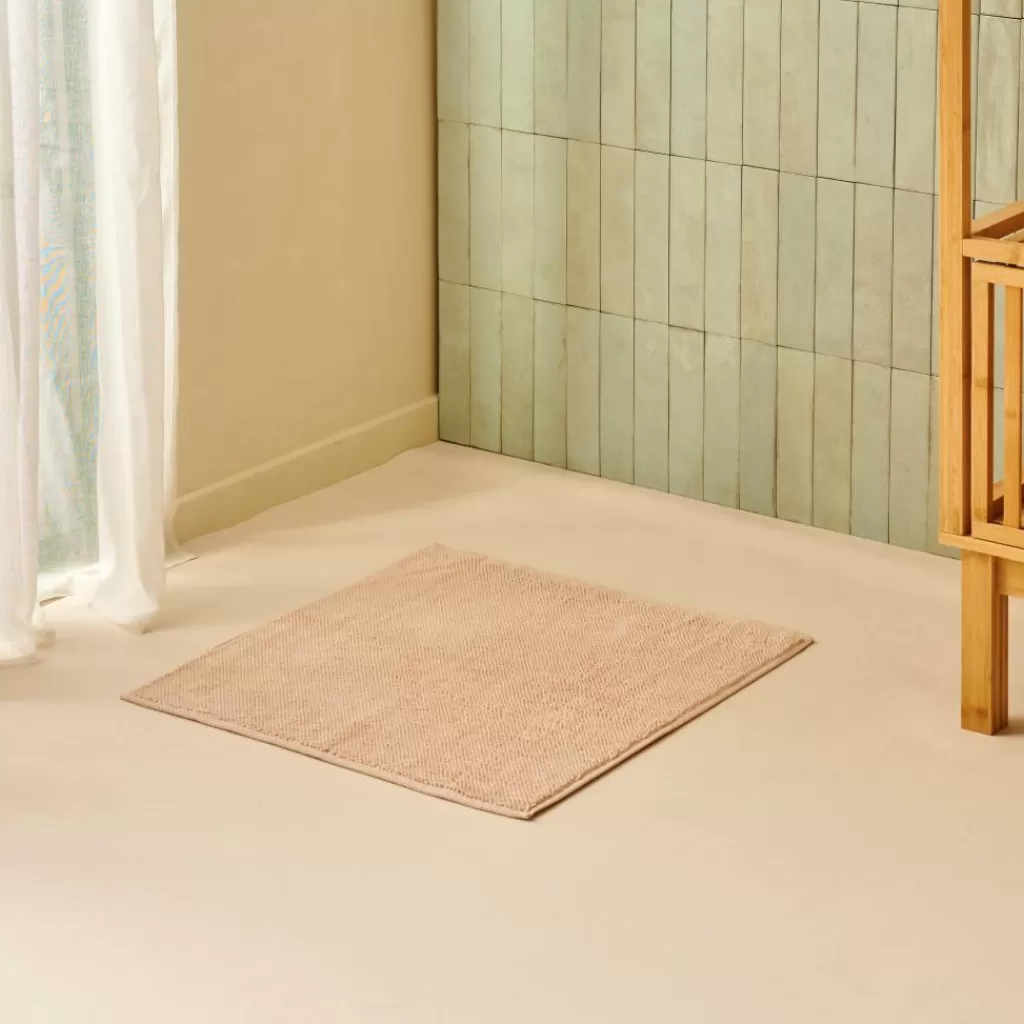 Cheap MINERAL Alfombra De Baño Crema Alfombras De Baño