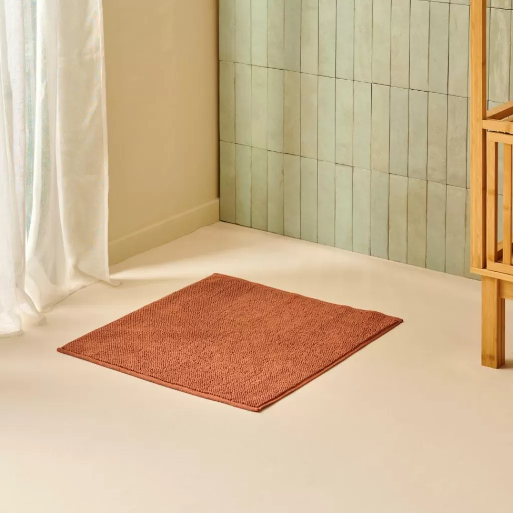 Online MINERAL Alfombra De Baño Terracota Alfombras De Baño