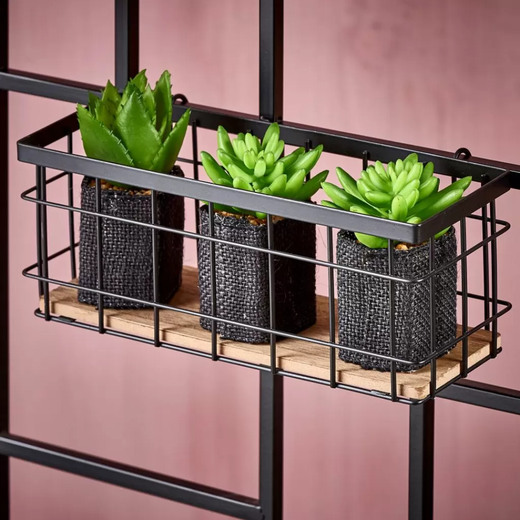 Best MODULAR Juego De 7 Ganchos Negro Decoracion De Pared | Estanterías