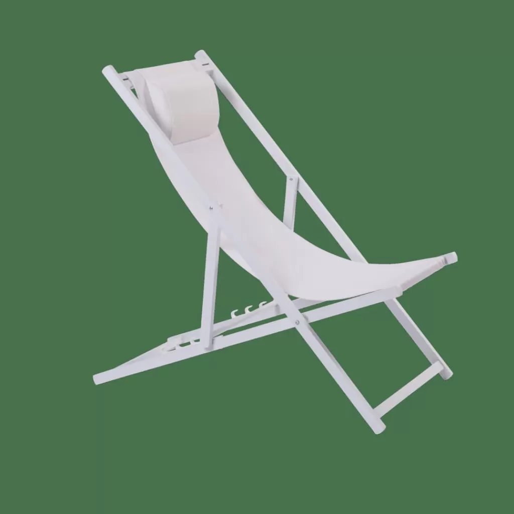 Best MONTEREY Silla Plegable Blanco Hamacas De Playa