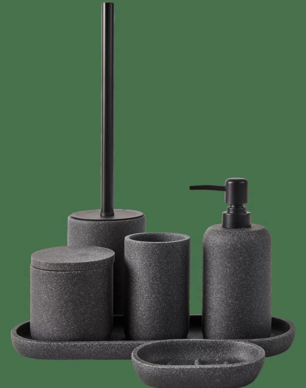 Best MOON Jabonera Gris Oscuro Accesorios De Tocador