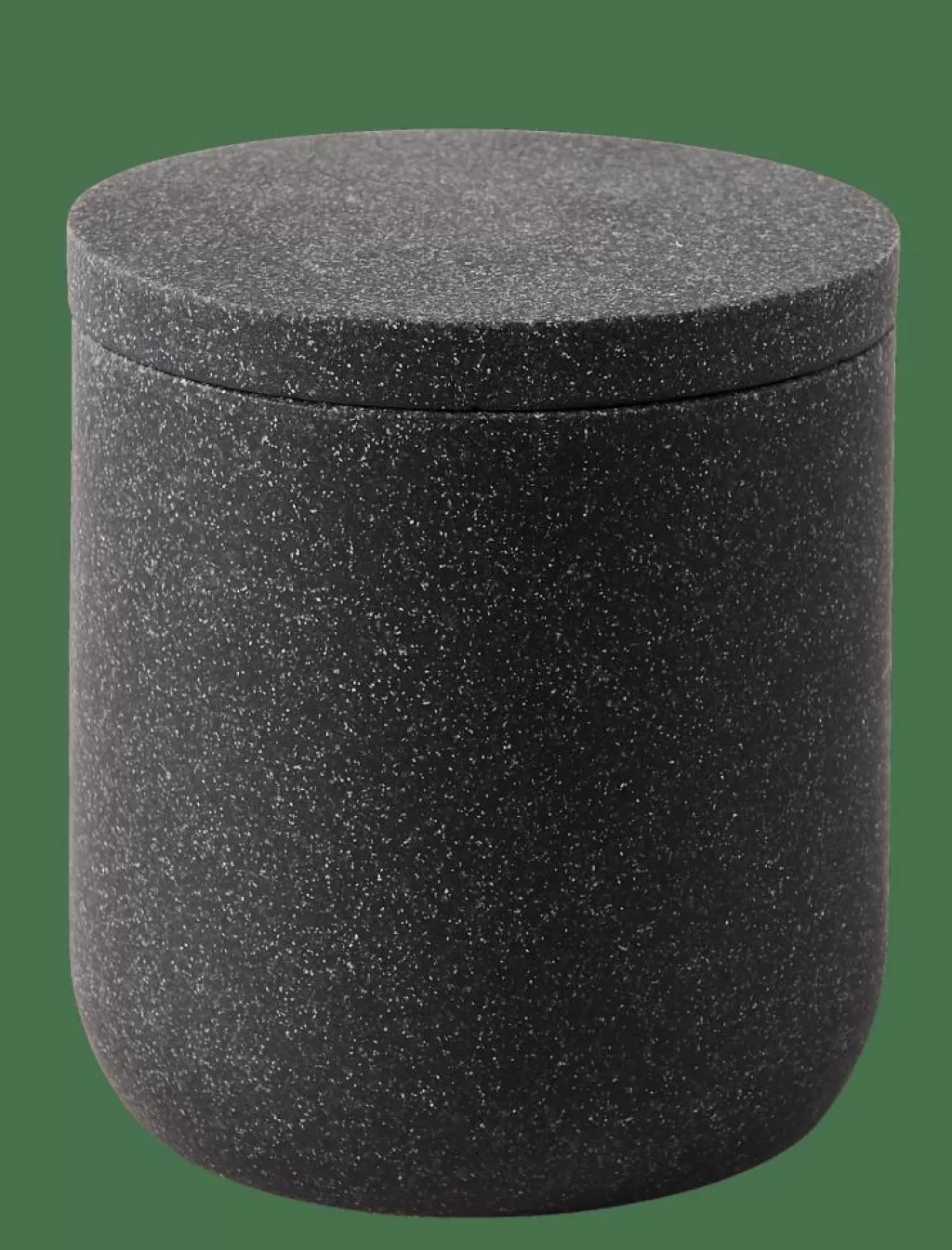 Online MOON Soporte De Algodones Con Tapa Gris Oscuro Accesorios De Tocador