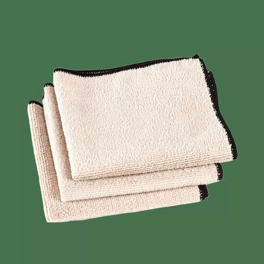Discount MULTI Paño De Microfibra Juego De 3 Beis Panos De Cocina