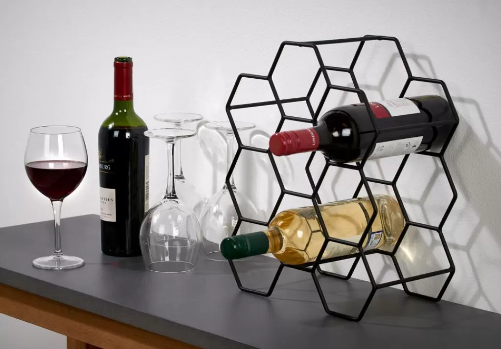 Online NAU Botellero Para 9 Botellas Negro Accesorios Vino