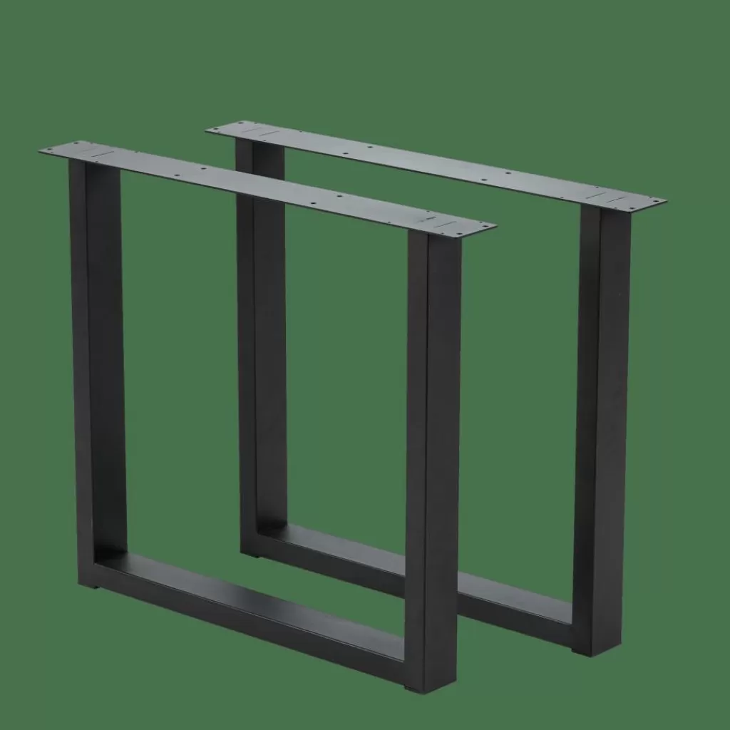 Flash Sale NEW OAK Mesa De Comedor Con Patas En U De Metal Mesa De Comedor