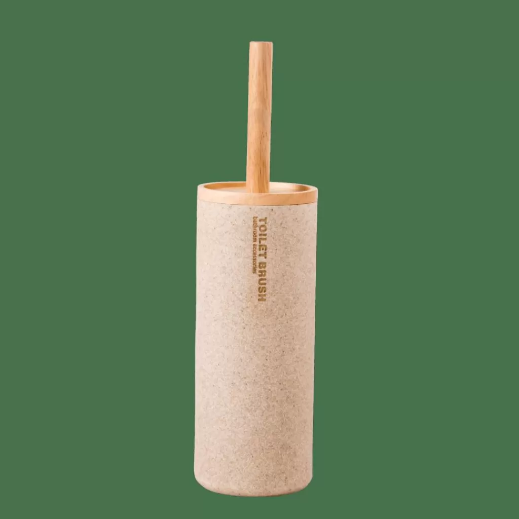 Discount NEW RESIN Cepillo WC En Soporte Natural Accesorios Water