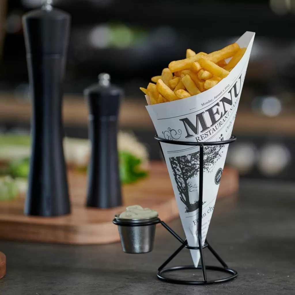 Discount NJAM Cucuruchos Juego De 10 Negro, Blanco Aperitivo Y Tapas