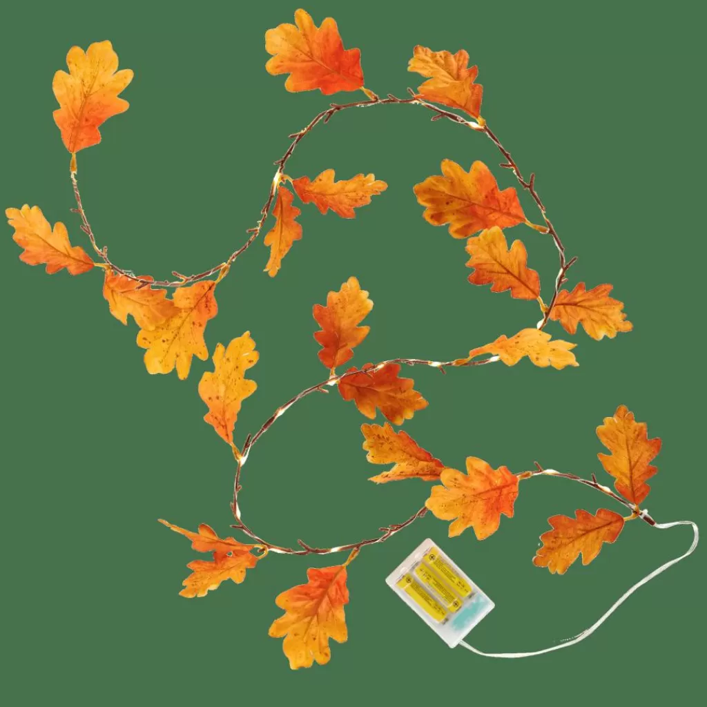 Sale OAK LEAF Guirnalda Marrón Otoño | Guirnaldas De Luz