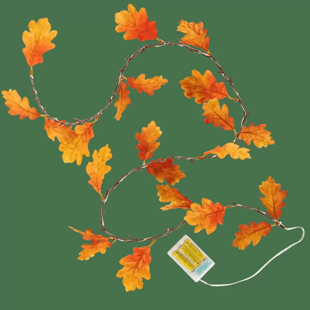 Sale OAK LEAF Guirnalda Marrón Otoño | Guirnaldas De Luz