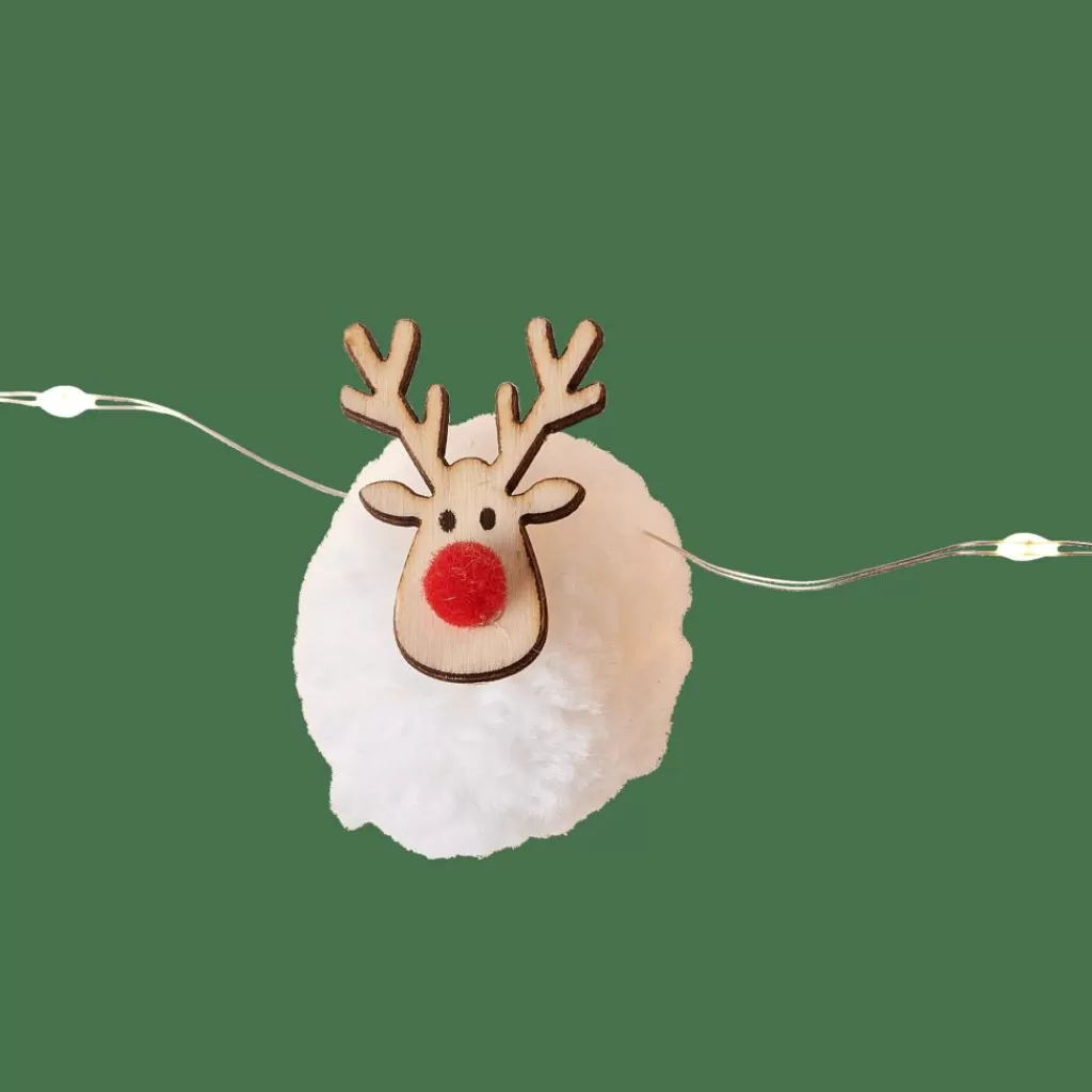 Best Sale OH DEER Guirnalda Con 20 Leds Blanco Guirnaldas De Luz