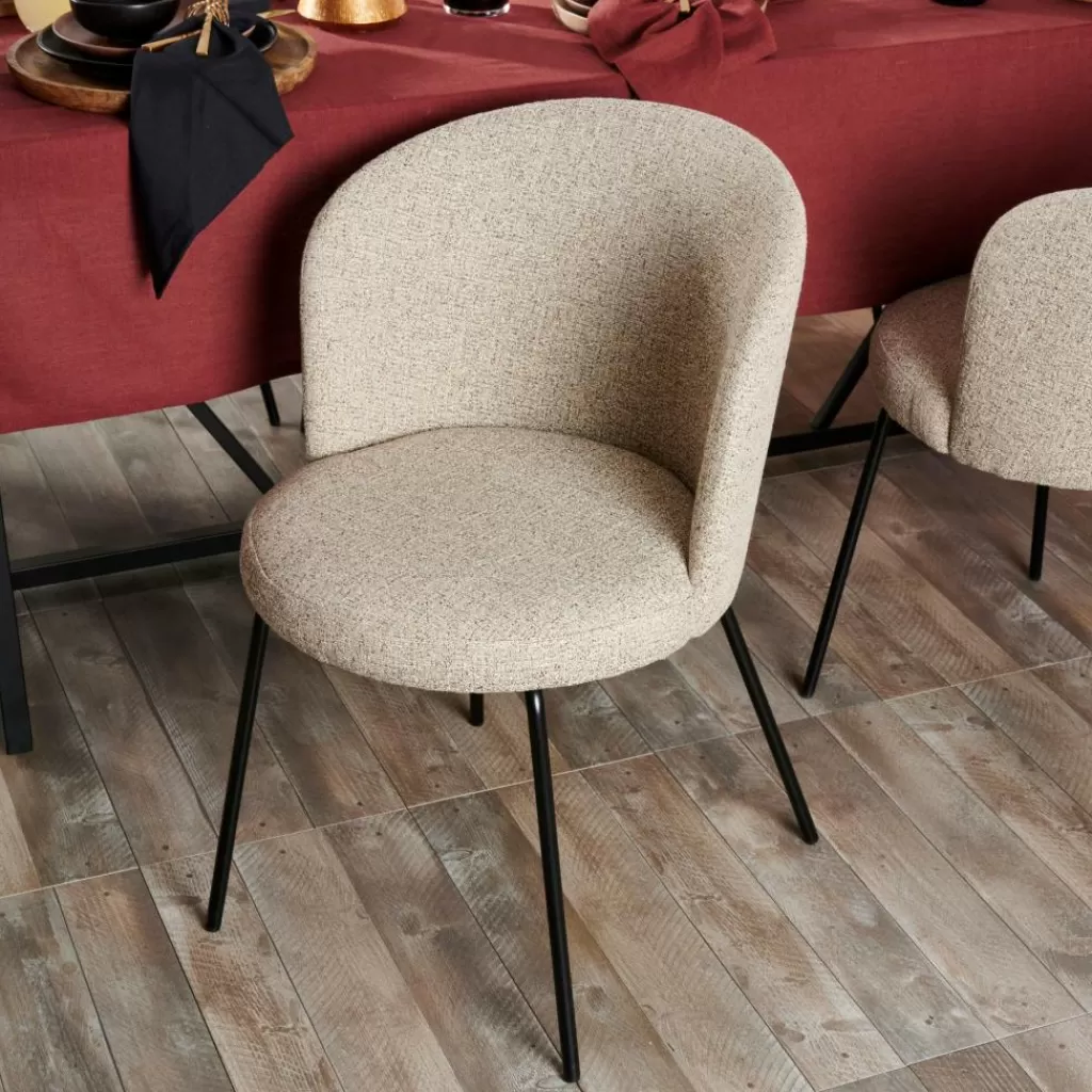 Cheap OLIVIER Silla De Comedor Beis Sillas De Comedor