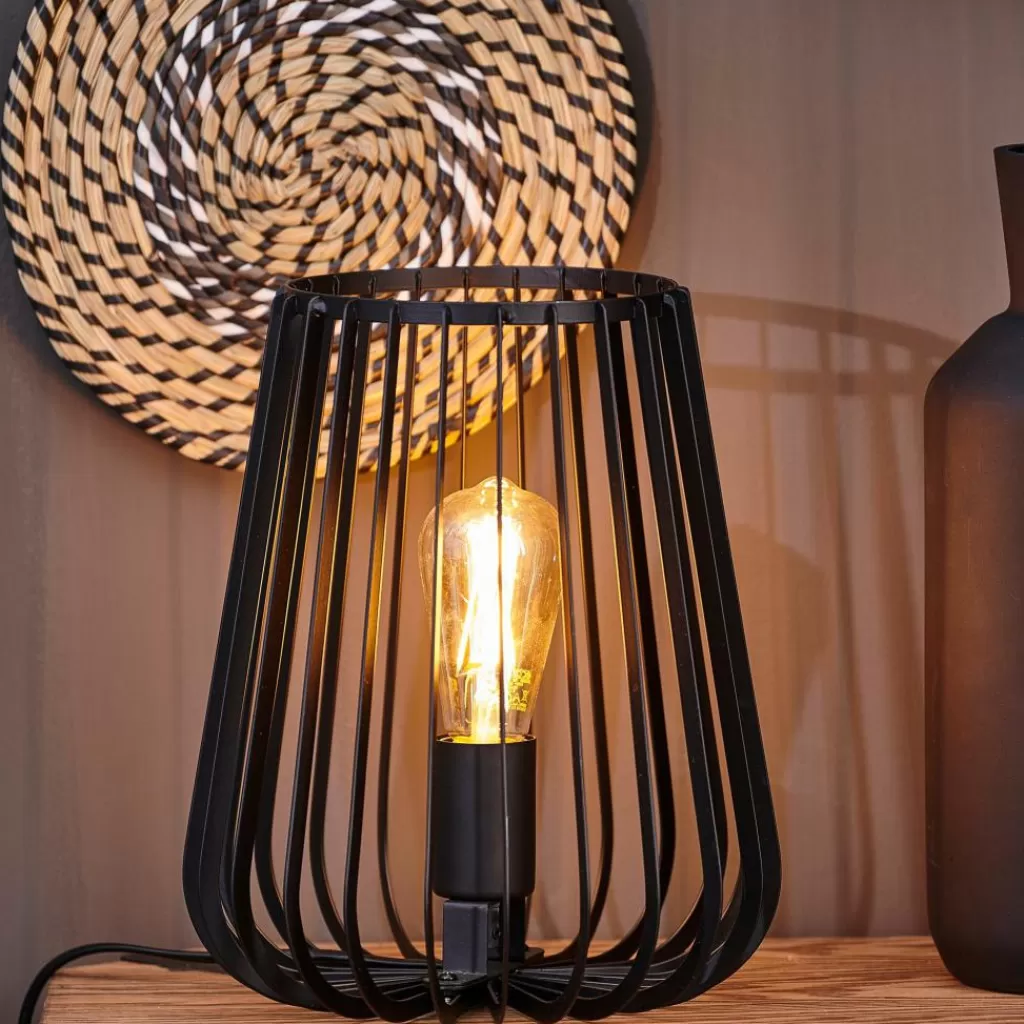 Fashion ORION Lámpara De Mesa Negro Lamparas De Mesa