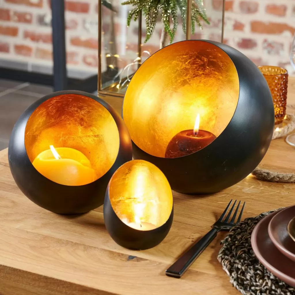 Best Sale ORION Soporte Vela Pequeña Negro Soprortes Para Velitas