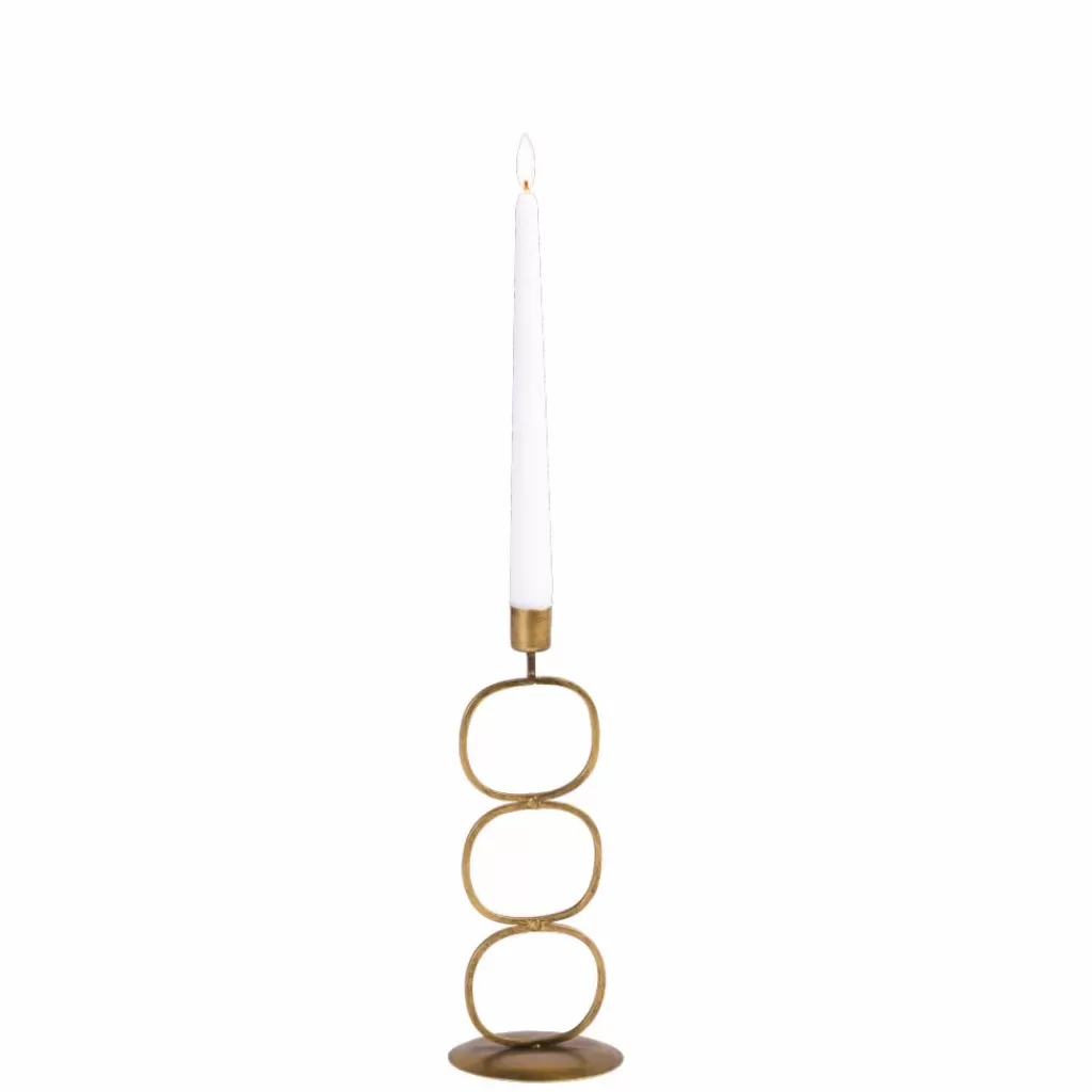 Sale OVAL Soporte Para Vela Pequeña Bronceado Soprortes Para Velitas