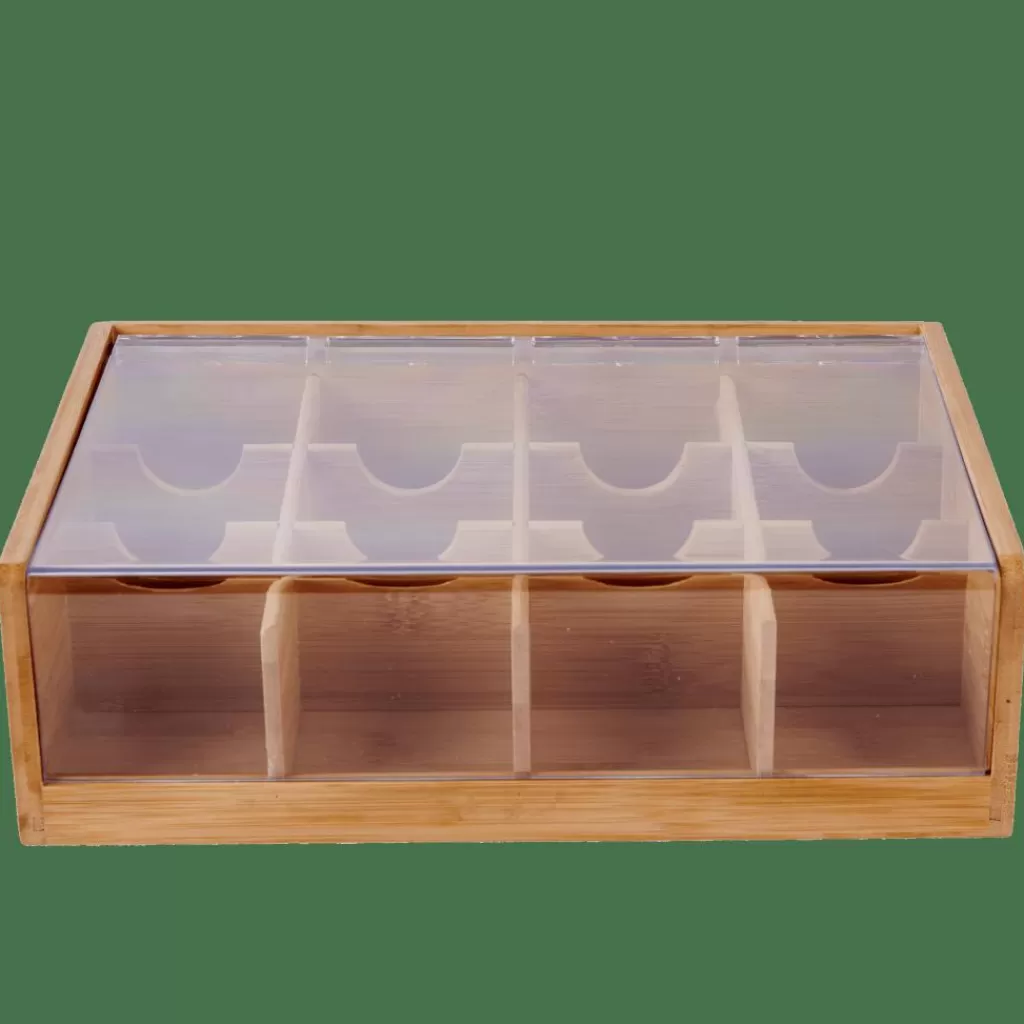 Best Sale PANDA Caja Para Té 12 Compartim. Natural Accesorios De Té
