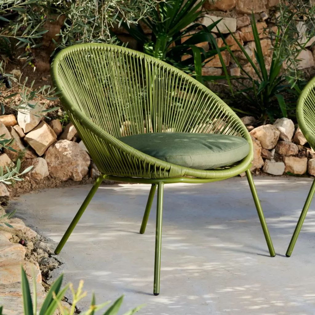 Hot PAPAYO Silla Lounge Con Cojín Verde Sillas Lounge