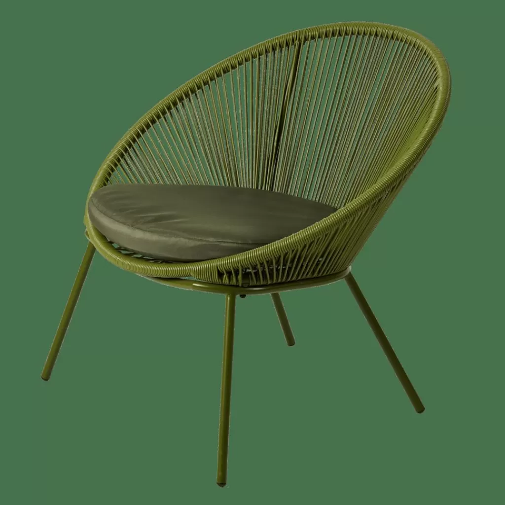 Hot PAPAYO Silla Lounge Con Cojín Verde Sillas Lounge