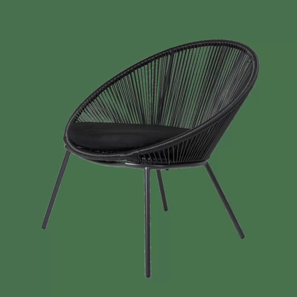 Discount PAPAYO Silla Lounge Negro Sillas Lounge