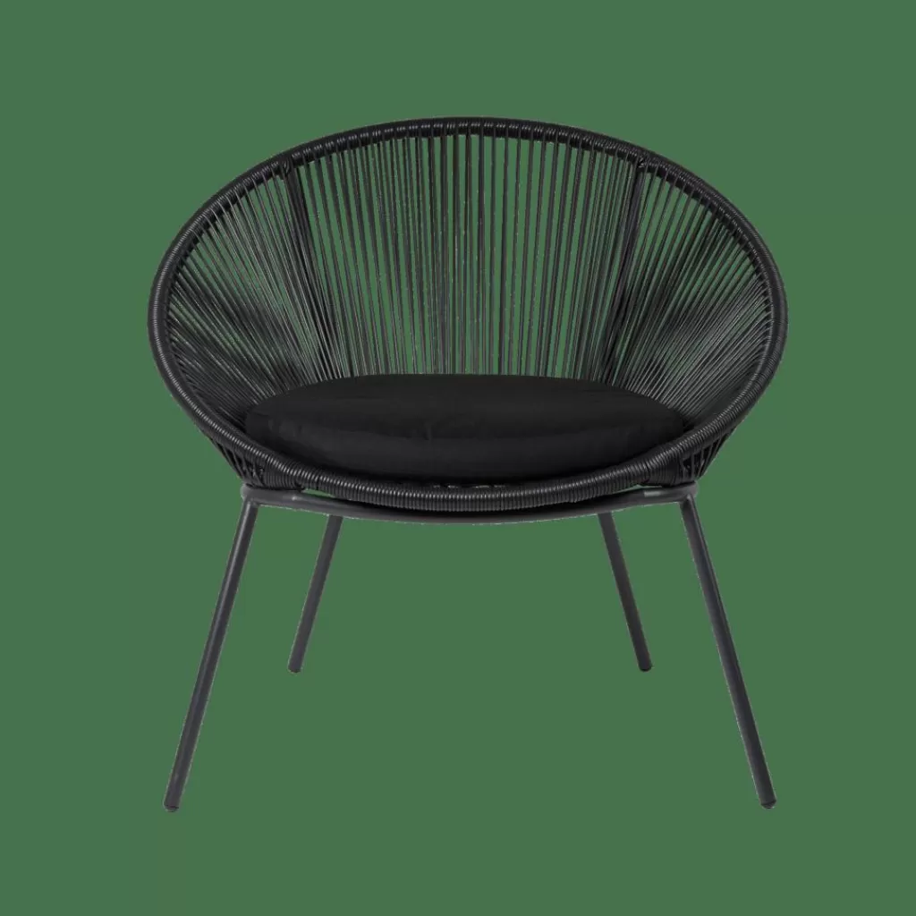 Discount PAPAYO Silla Lounge Negro Sillas Lounge