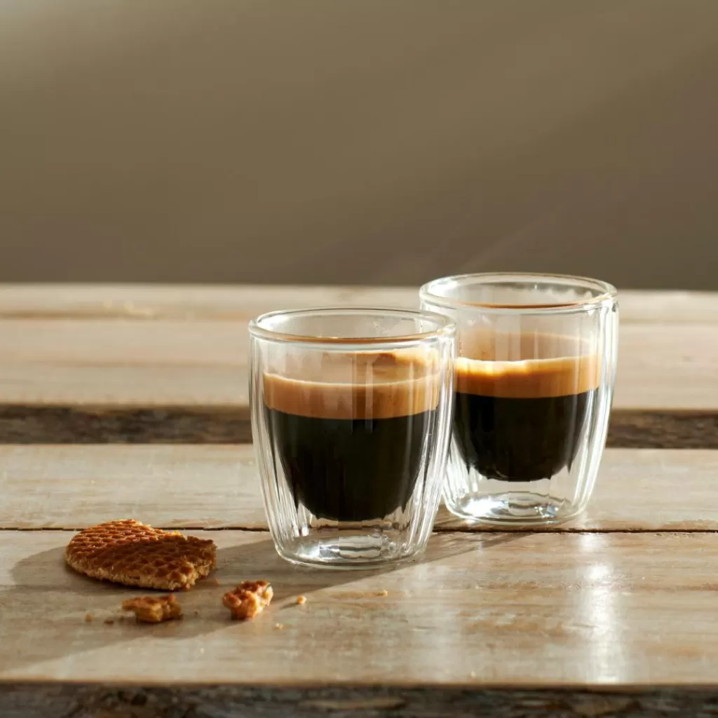 Outlet PAUSA Vaso De Doble Pared Juego De 2 12,5 CL Transparente Vasos Para Café | Vasos Para Té