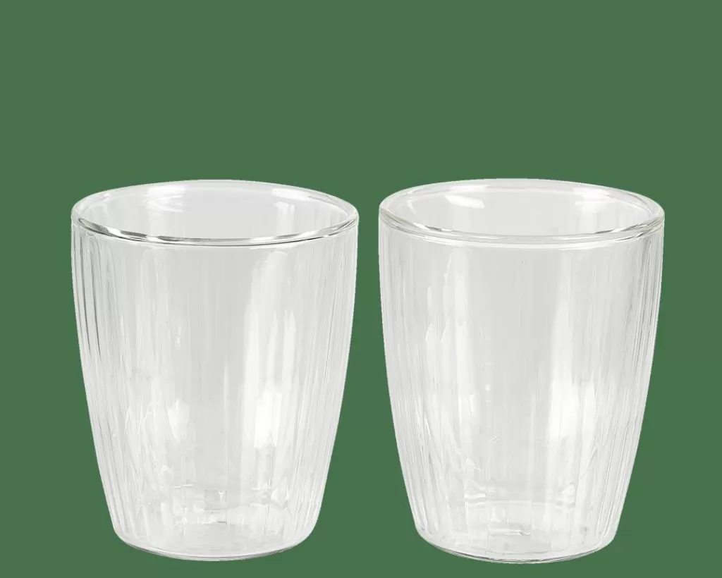 New PAUSA Vaso De Doble Pared Juego De 2 25 CL Transparente Vasos Para Café | Vasos Para Té