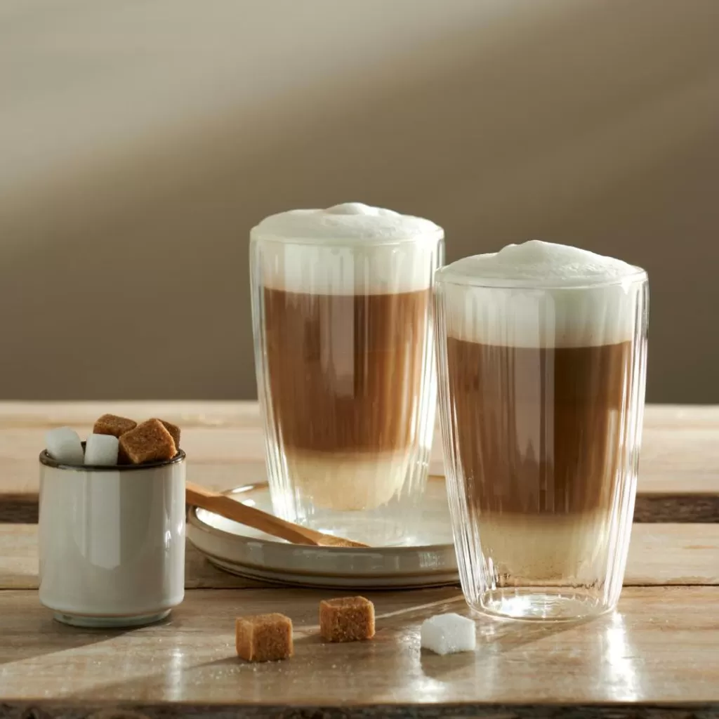 Hot PAUSA Vaso De Doble Pared Juego De 2 45 CL Transparente Vasos Para Café | Vasos Para Té