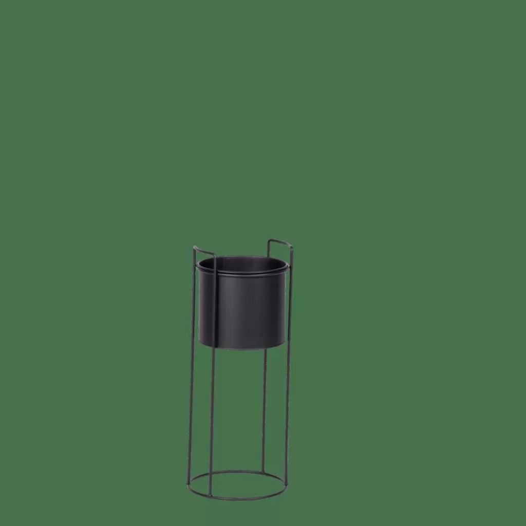 Best PLUTO Macetero Negro Soportes Para Plantas