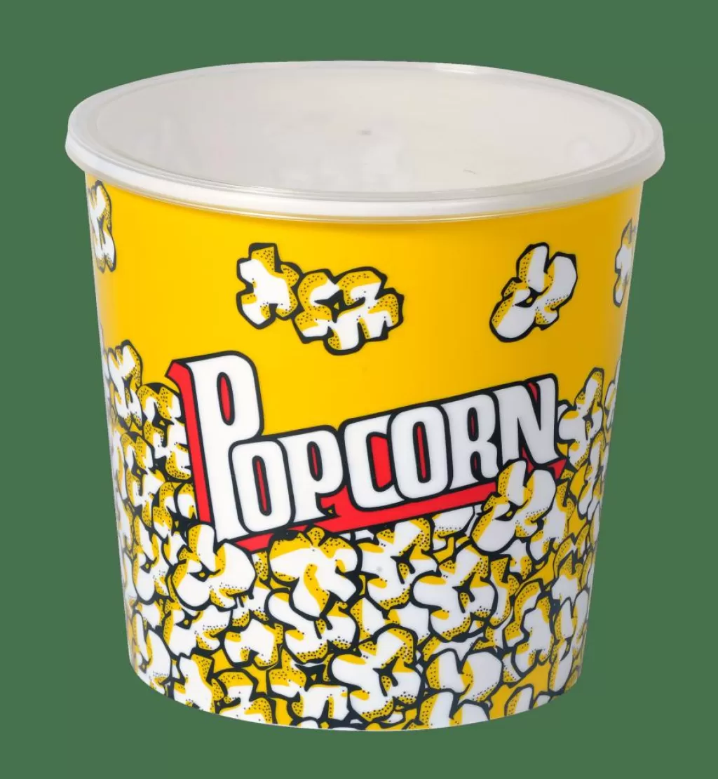 Shop POPCORN Cubo Popcorn Con Tapa Multicolor Cuencos