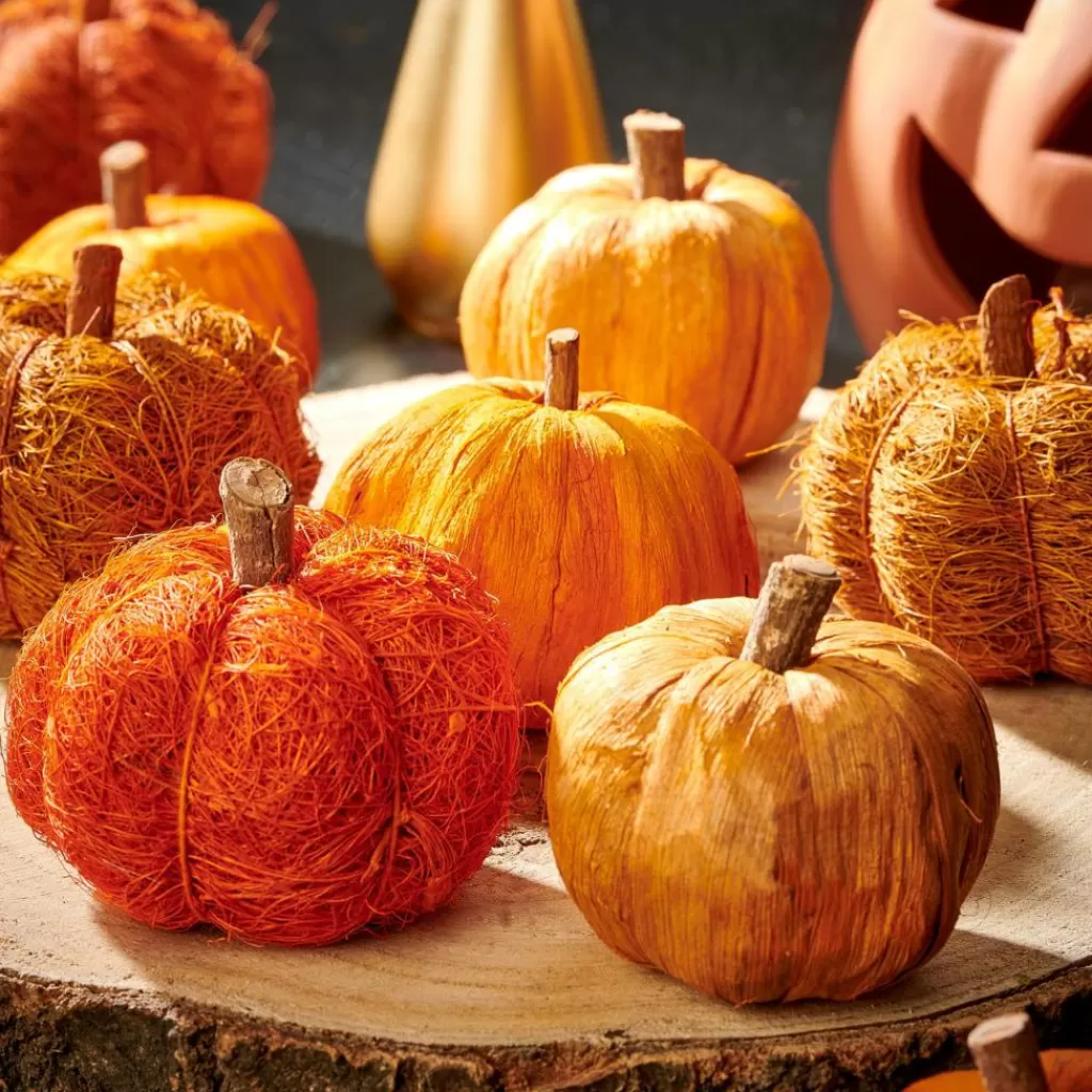 Best PUMPKIN Decoración Naranja Flores Artificiales | Halloween