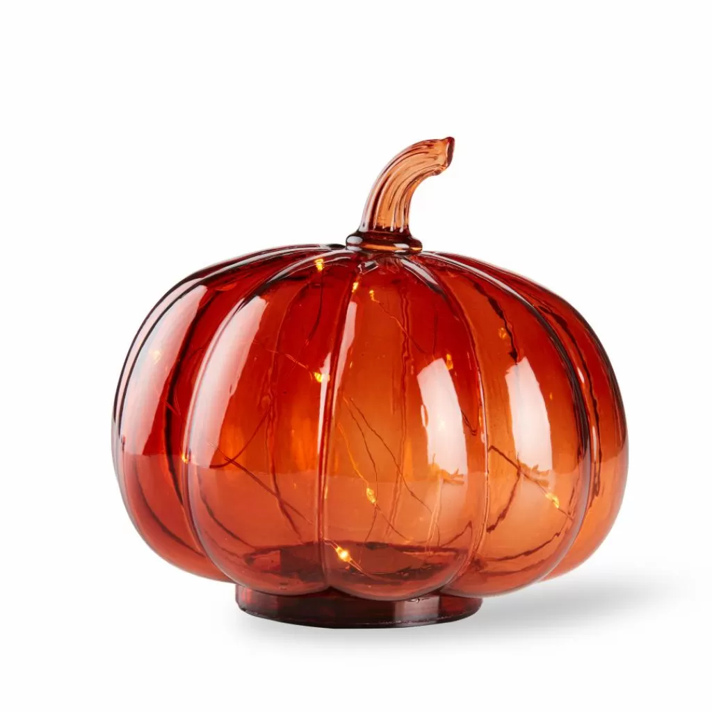 Store PUMPKIN Led Portavelas Terracota Soprortes Para Velitas | Halloween