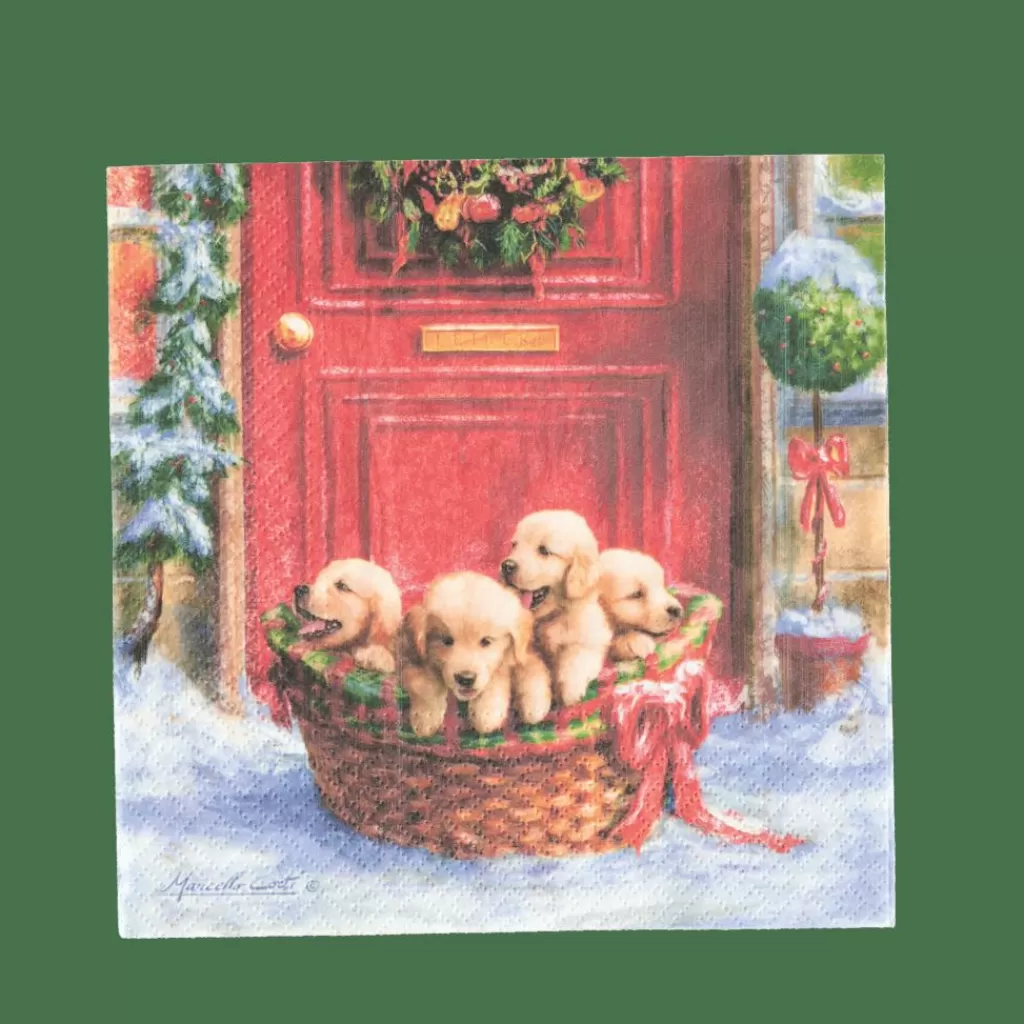 Discount PUPPIES Paquete De 20 Servilletas Multicolor Servilletas