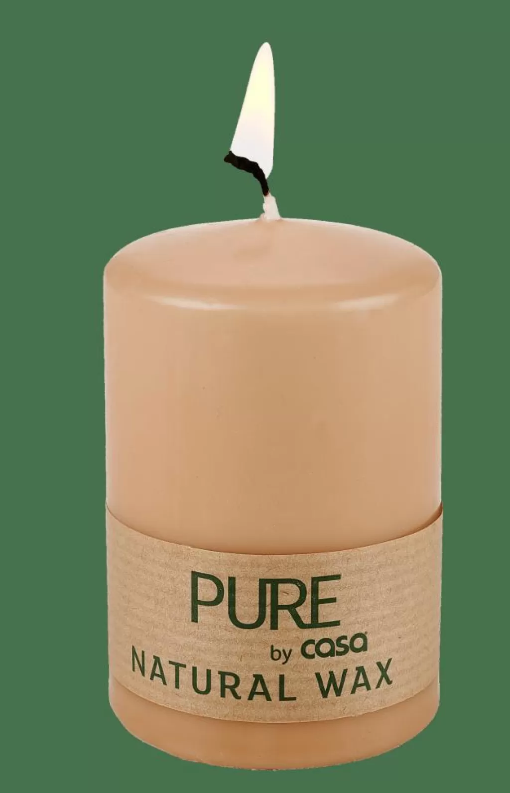 Cheap PURE Vela Cilíndrica Beis Velas