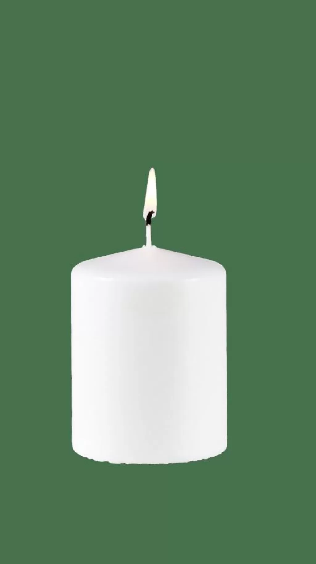 Clearance PURE Vela Cilíndrica Blanco Velas