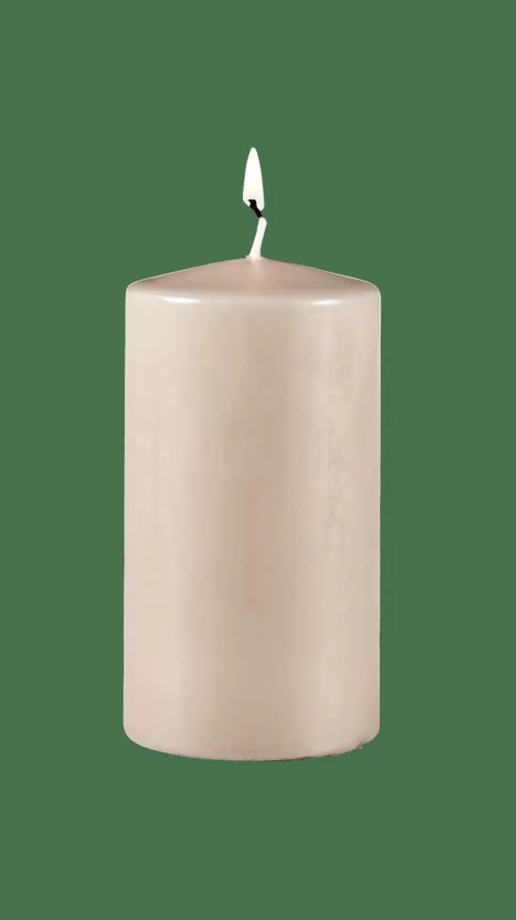 Hot PURE Vela Cilíndrica Gris Velas
