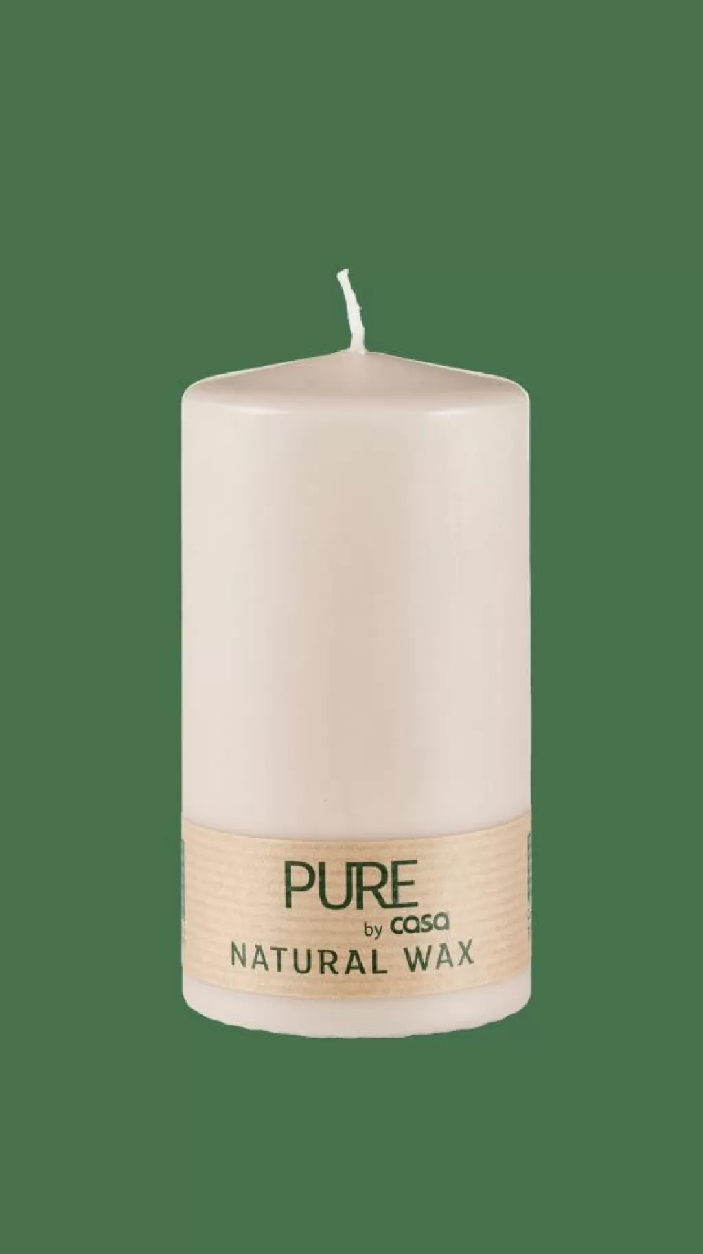 Best Sale PURE Vela Cilíndrica Marrón Claro Velas