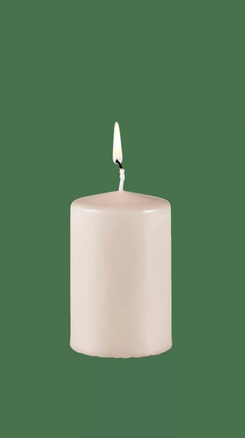 Online PURE Vela Cilíndrica Marrón Claro Velas