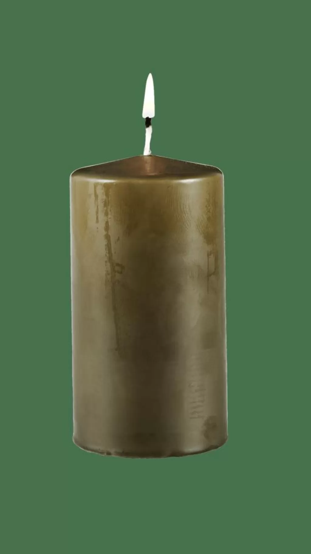 Best Sale PURE Vela Cilíndrica Verde Velas
