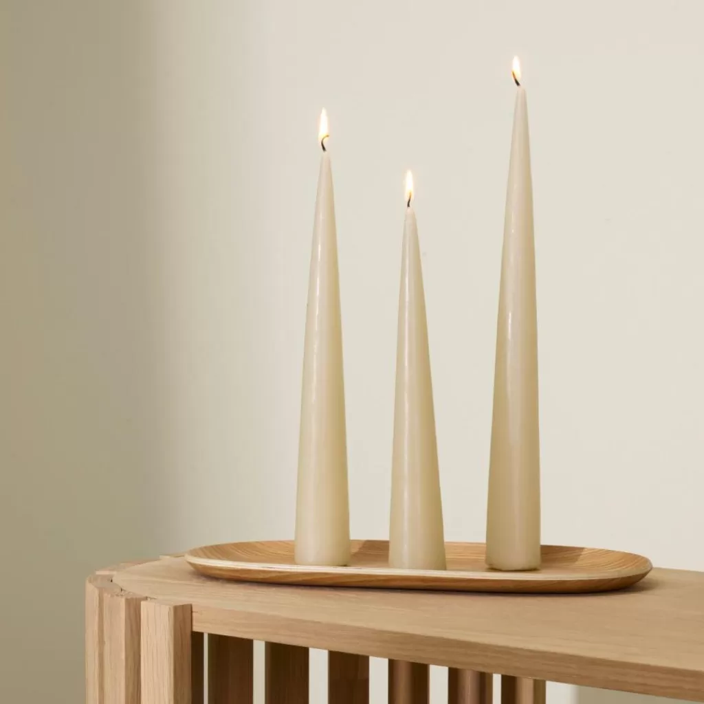 Hot PYRAMID Vela Blanco Apagado Velas