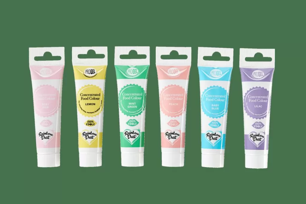 Flash Sale RAINBOWDUST Paquete 6 Gel Color P/pasta Azúcar Tonos Pastel Varios Colores Alimentos
