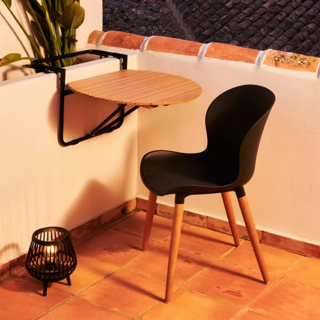 Cheap RAVA Mesa Plegable Mesa P/balcón Natural Conjuntos Para Balcon